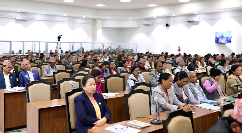 रसुवा बाढीबारे संसद्लाई जानकारी दिँदै सरकार